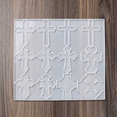 Религиозная тема крест кабошон силиконовые Молды(DIY-L071-03)-2