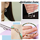 2Pcs 2 Styles 925 Sterling Silver Locking Carabiner Clasps(STER-PH0003-92)-5