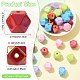 50Pcs 5 Colors UV Plating Opaque Acrylic Beads(OACR-FS0002-87)-3