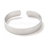 Non-Tarnish 304 Stainless Steel Bangles, Cuff Bangles, Jewelry for Women, Stainless Steel Color, Inner Diameter: 2-1/8~2-3/8 inch(5.4~5.9cm)(BJEW-L682-024P)