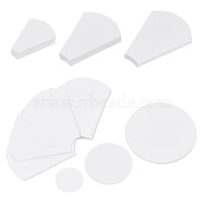3 Bag 3 Style Paper Quilting Templates, English Paper Piecing, DIY Patchwork Sewing Crafts, Flower, White, 22~73x28~56x0.2mm, 44pcs/bag, 1 bag/style(DIY-GO0001-25)