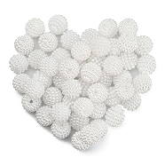 50Pcs Imitation Pearl Acrylic Beads, Berry Beads, Combined Beads, Round, White, 10mm, Hole: 1mm(OACR-YW0001-11B)