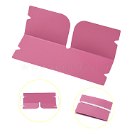 Portable Foldable Plastic Mouth Cover Storage Clip Organizer, for Disposable Mouth Cover, Pink, 190x120x0.3mm(AJEW-E034-71C)