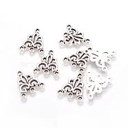 Tibetan Style Alloy Chandelier Components Links, Lead Free & Nickel Free & Cadmium Free, Antique Silver, 19x16x2mm, Hole: 1mm(X-TIBEP-00428-AS-FF)