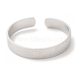 304 Stainless Steel Bangles, Cuff Bangles, Jewelry for Women, Stainless Steel Color, Inner Diameter: 2-1/8~2-3/8 inch(5.4~5.9cm)(BJEW-L682-024P)