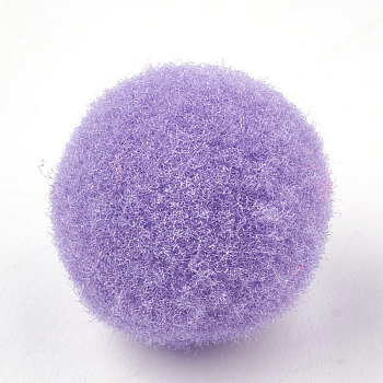DIY Doll Craft Pom Pom Polyester Pom Pom Balls, Medium Purple, 25mm