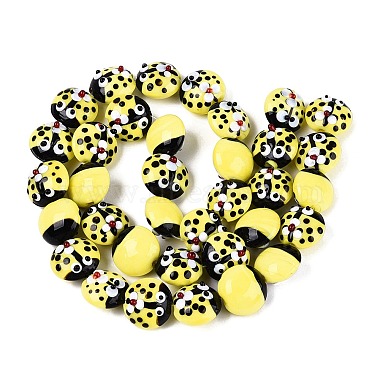 Handmade Bumpy Lampwork Beads(LAMP-Q039-15F)-2