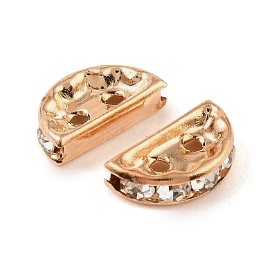 Brass Crystal Rhinestone Spacer Bars(RB-T019-02A-KCG)-2