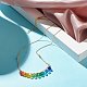 Collier pendentif en perles de coquillage et perles de verre à facettes pour adolescentes et femmes(X1-NJEW-TA00012)-3