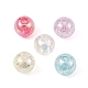 250Pcs 5 Colors Transparent Crackle Acrylic Beads(MACR-YW0002-52)-2