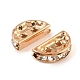Brass Crystal Rhinestone Spacer Bars(RB-T019-02A-KCG)-2