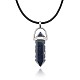 Synthetic Blue Goldstone Pendant Necklaces(IC1467-4)-1