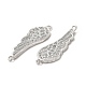 Brass Micro Pave Clear Cubic Zirconia Connector Charms(KK-E068-VB062)-3