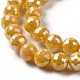 Electroplate Opaque Solid Color Glass Beads Strands(GLAA-E036-11C)-4