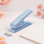 1Pc Iron Craft Hole Punch, for Scrapbooking & Paper Crafts, Paper Shapers, Light Sky Blue, 102x27x75mm(OFST-LP0001-17C)