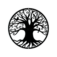 Iron Wall Art Decorations, for Front Porch, Living Room, Kitchen, Matte Style, Tree of Life, 300x1mm(HJEW-WH0067-215)