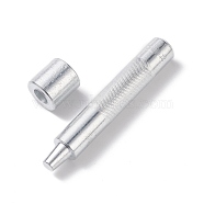 45# Steel Eyelets Installation Tools, Grommet Repair Punch Set, Stainless Steel Color, 9.4x1.5cm, Pin: 7.5mm, Pedestal: 20x20mm, Hole: 9.5mm.(TOOL-XCP0001-62)