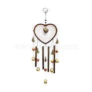 Metal Tube Wind Chimes, Bell Pendant Decorations, with Alloy Charms, Heart, 550~63
0x160~170mm(WICH-PW0001-08C)