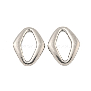 Non-Tarnish 304 Stainless Steel Linking Rings, Horse Eye, Stainless Steel Color, 19.5x15x2.5mm, Inner Diameter: 15x7mm(STAS-A095-03B-P)