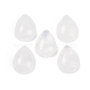 Natural Quartz Crystal Cabochons, Rock Crystal Teardrop Beads, 20~20.5x15~15.5x6.5~7mm(G-H094-01A-06)