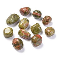Natural Unakite Beads, Healing Stones, for Energy Balancing Meditation Therapy, No Hole, Nuggets, Tumbled Stone, Vase Filler Gems, 22~30x19~26x18~22mm, about 60pcs/1000g(G-M368-09A)