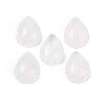 Natural Quartz Crystal Cabochons, Rock Crystal Teardrop Beads, 20~20.5x15~15.5x6.5~7mm