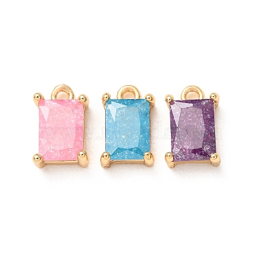 Brass Pave Cubic Zirconia Charms(CU-K002-40G-M)-1