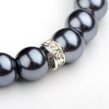 Glass Pearl Round Beads Stretch Bracelets(BJEW-JB01544-03)-2