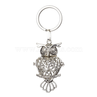 Owl Brass Keychain