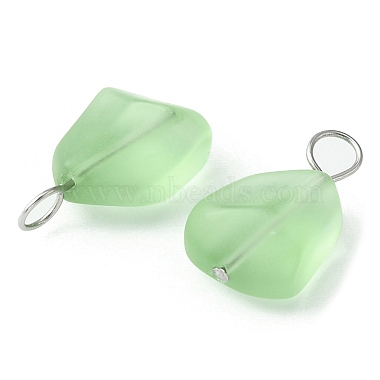 Transparent Frosted Glass Pendants(PALLOY-JF02185)-3