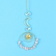 Glass & Brass Pendant Decorations(HJEW-PW0002-12A)-1