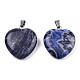 Natural Map Stone Pendants(G-N0325-18A)-1