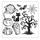 Halloween Transparent Clear Silicone Stamp/Seal(HAWE-PW0001-163B)-1