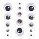 1000pcs 5 Style Black & White Wiggle Googly Eyes Cabochons DIY Scrapbooking Crafts Toy Accessories(KY-CJ0001-44)-4