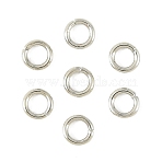 SHEGRACE Brass Open Jump Rings, Long-Lasting Plated, Cadmium Free & Nickel Free & Lead Free, Real Platinum Plated, 22 Gauge, 3x0.6mm, Inner Diameter: 2.2mm, about: 1620pcs/bag(XGR0077P-11P)
