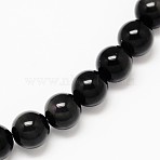 Natural Obsidian Round Beads Strands, 10mm, Hole: 1.2~1.3mm, about 38pcs/strand, 15''(38.1cm)(G-L275-03-10mm-01)