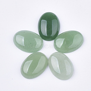 Natural Green Aventurine Cabochons, Oval, 24~26x17~19x6~7mm(G-S349-25A-04)