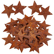 Rust Iron Pendants, Star, Sienna, 38x39.5x4mm, Hole: 1.2mm(IFIN-WH0065-16A)