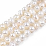 Natural Cultured Freshwater Pearl Beads Strands, Potato, 5~7x5~5.5x4~5mm, Hole: 0.5mm, about 70~71pcs/strand, 13.78 inch(35cm)~13.98 inch(35.5cm)(PEAR-N013-04A)