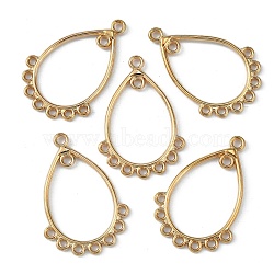 Zinc Alloy Chandelier Component Links, Teardrop, 39x26.5x2mm, Hole: 2.5mm(FIND-TAC0017-16J-KCG)