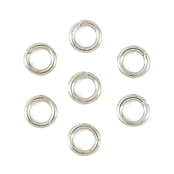 SHEGRACE Brass Open Jump Rings, Long-Lasting Plated, Cadmium Free & Nickel Free & Lead Free, Real Platinum Plated, 22 Gauge, 3x0.6mm, Inner Diameter: 2.2mm, about: 1620pcs/bag