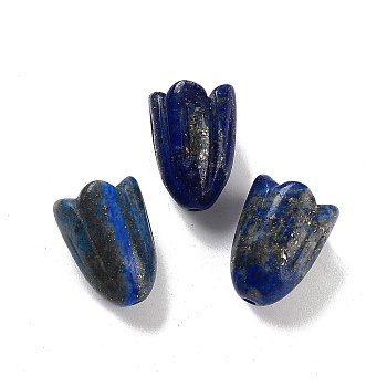 Natural Lapis Lazuli Beads, Flower, 15x12mm, Hole: 1.6mm