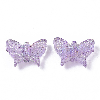 15mm PearlPink Butterfly Acrylic Beads