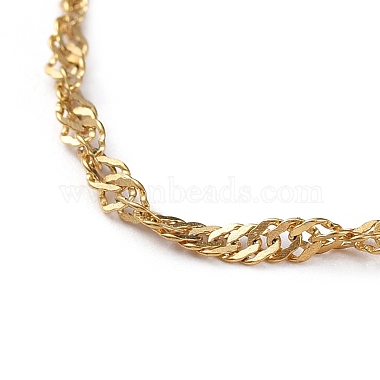 304 Stainless Steel Singapore Chain Necklaces(NJEW-JN02662-04)-2