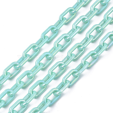 Turquoise Acrylic Cable Chains Chain