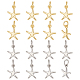 16Stk. 2 Farben Messing Charms(KK-ME0002-11)-1