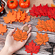 18Pcs 3 Colors Autumn Spray Painted Wood Big Pendants(WOOD-GA0001-53)-3