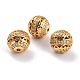 Brass Micro Pave Clear Cubic Zirconia Beads(ZIRC-L075-025G)-1
