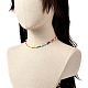 Glass Seed & Glass Pearl Beaded Necklace for Girl Women(NJEW-TA00007)-3