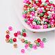 Christmas Mix Pearlized Glass Pearl Beads(HY-X006-4mm-05)-1